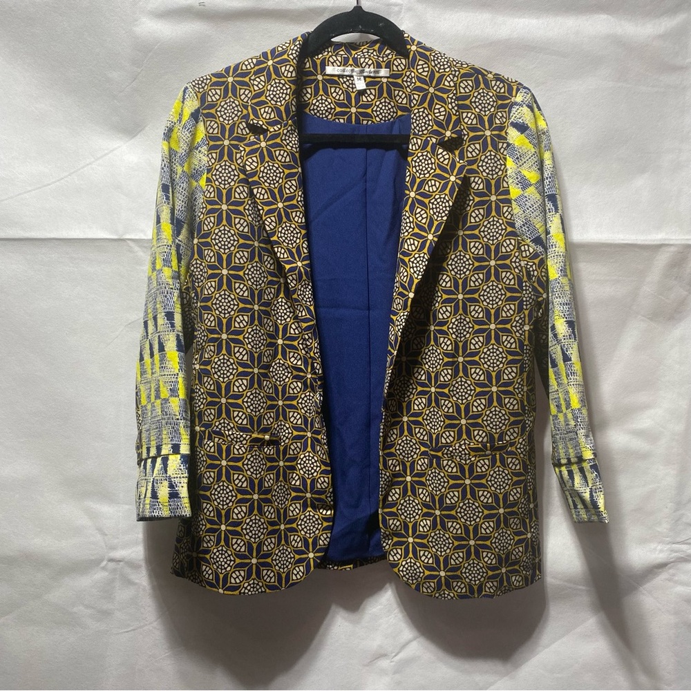 Geometric Patterned Women's Jacket